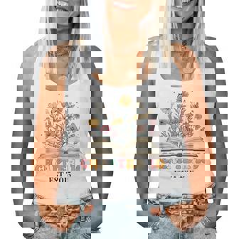 Chapter 10 Years Old 10Th Birthday Wildflower Book Lover Women Tank Top - Thegiftio