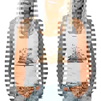 Chapter 21 Years Old 21St Birthday Wildflower Book Lover Women Tank Top | Mazezy