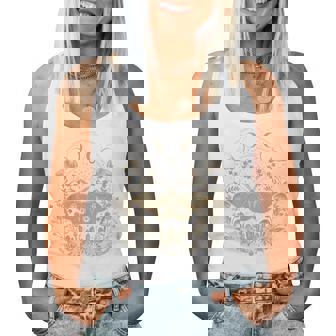 Cute Fairycore Moth Therian Aesthetic Floral For Girls Women Women Tank Top - Thegiftio