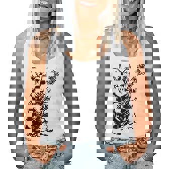 Dog Guitarist Guitar Pembroke Welsh Corgi Dad Mom Women Tank Top - Thegiftio