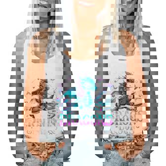 Dragon Reading Just A Girl Who Loves Dragons And Books Women Tank Top - Monsterry