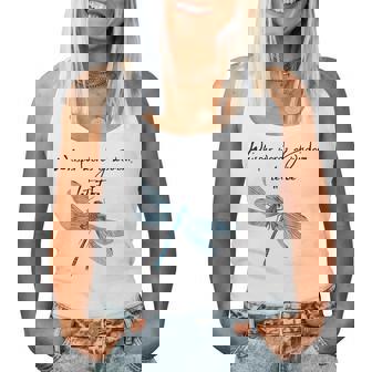 Dragonfly Whisper Words Of Wisdom Dragon Fly Women Tank Top | Mazezy