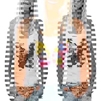 Ecuadorian Flag Pride Ecuador Roots Butterfly Girls Women Tank Top | Seseable CA