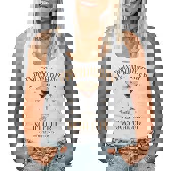 Espresso Martini Social Club Coffee Cocktail Back Print Women Tank Top - Thegiftio