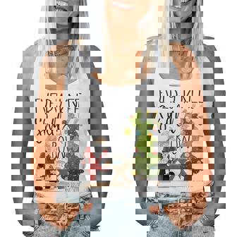 Every Knee Shall Bow Santa Jesus Christian Christmas Pajamas Women Tank Top | Mazezy