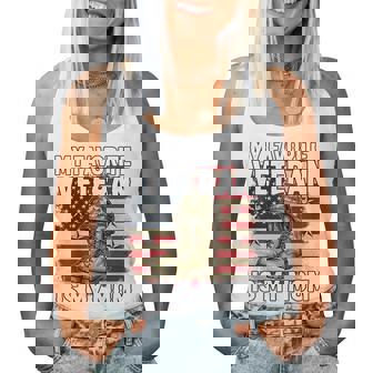 My Favorite Veteran Is My Mom Patriotic Veterans Day Women Tank Top | Mazezy