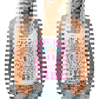 Five Is A Vibe 5Th Birthday Girls Groovy 5 Years Old Women Tank Top | Mazezy