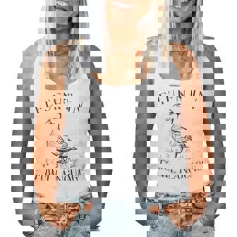 Fluent In Fowl Language Duck Lover Farmer Women Tank Top - Monsterry