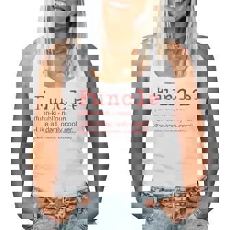 Funcle Definition Divertido Regalo De Broma Para Tío Camiseta sin mangas para mujer - Regaloses