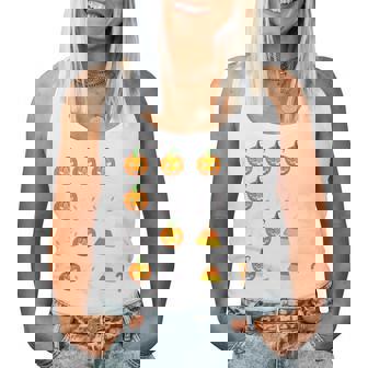 67 Meme Pumpkin Ghost Math Teacher Halloween Costume Women Tank Top - Seseable