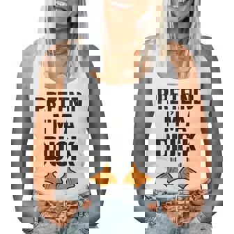 Duck Disguise Pretend I’M A Duck Women Tank Top - Monsterry