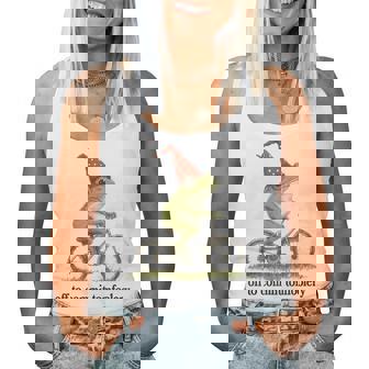 Frog Meme Off To Commit Tomfoolery Sarcastic Women Tank Top | Mazezy