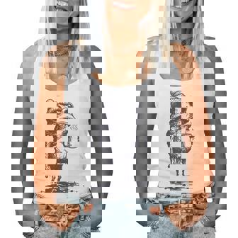 Grumpy Frog Drinking Coffee Toad Women Women Tank Top | Seseable CA