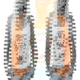 Halloween 2025 Red Spicy Slap Ya Mama Diy Women Tank Top - Thegiftio