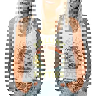 Rolling Fatties Siamese Cat Breed Mom Dad Kitten Retro Women Tank Top | Mazezy