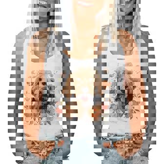 Goldendoodle Mom Golden Doodle Dog Lover Flowers Cute Women Tank Top | Seseable CA