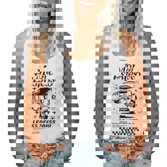 Groovy Vintage More Espresso Less Depresso Coffee Women Tank Top - Thegiftio