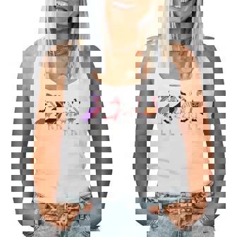 Halloween Pink Flamingo Costume Witch Vampire Mummy Jack Women Tank Top | Seseable CA