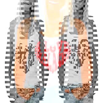 I Heart Malachi First Name I Love Malachi Groovy Women Tank Top - Monsterry