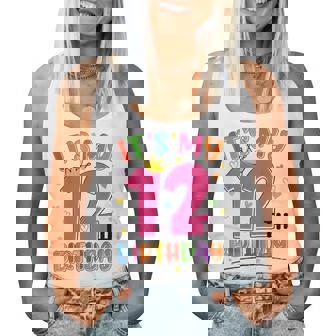 It's My 12Th Birthday Party Ns Girls 12 Year Old Bday Women Tank Top - Thegiftio