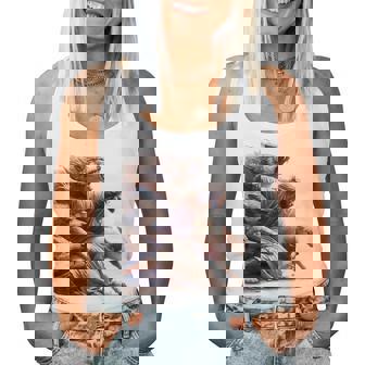 Jesus Protects The Lamb From Wolves Christian God Jesus Women Tank Top - Monsterry