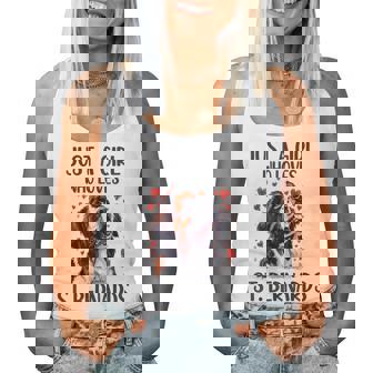 Just A Girl Who Loves St Bernards Saint Bernard Owner Women Tank Top - Thegiftio