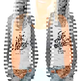 Just Married Est 2026 Wedding Wife Mr & Mrs Bride Groom Women Tank Top - Thegiftio