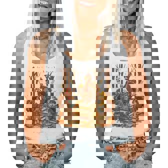 Librarian Turkey Reading Book Fall Thanksgiving Teacher Book Women Tank Top - Thegiftio