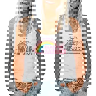 Take A Look A Book Vintage Reading Librarian Rainbow Women Tank Top - Thegiftio