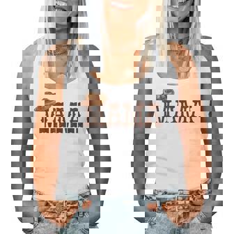 Mama Mom Western Family Matching Birthday Cowboy Cowgirl Women Tank Top | Mazezy