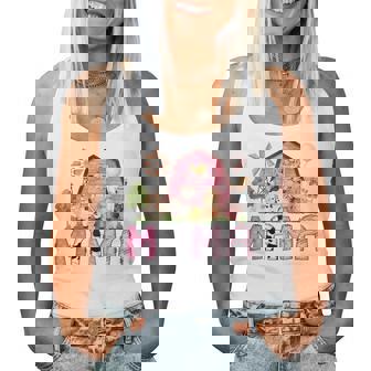 Mama Pink Farm Cow Lover Birthday Girl Matching Women Tank Top - Monsterry