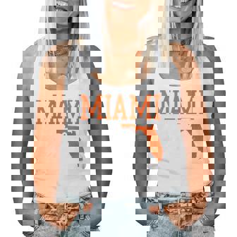 Miami Girl Heart Map Shape Souvenir For Women Women Tank Top | Seseable FR