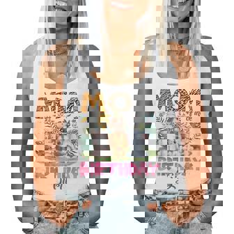 Mom Of The Birthday Girl Safari Jungle Animal Lover Women Tank Top - Monsterry