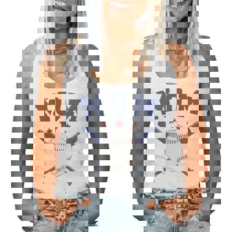 Mom Of Rookie 1St Birthday Baseball Boy Family Matching Women Tank Top | Seseable FR