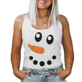 Muñeco De Nieve Disfraz Cara Gracioso Niño Hombre Camiseta sin mangas para mujer - Regaloses