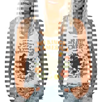 No Kings In America We The People Retro Boho Floral For Girl Women Tank Top | Seseable UK