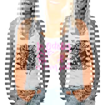 In October We Wear Pink Football Breast Cancer Cheer Mom Women Tank Top | Seseable CA