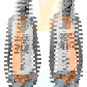 Orgullosa Mamá De Tres Hijos Madre De 3 Niños Niñas Mamá 3 Cuello Camiseta sin mangas para mujer - Regaloses