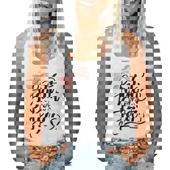 Pink Bow Faith Over Fear Christian Faith Jesus Bible Verse Women Tank Top - Monsterry