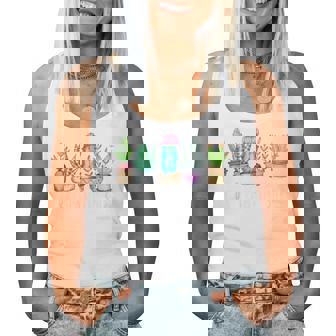 I Be Plantin'hit サボテン 多肉植物 面白い植物 ガーデン レディースタンクトップ - Kawaiitshirt