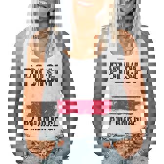 Polish By Marriage Poland Flag Husband Wife Women Tank Top | Mazezy