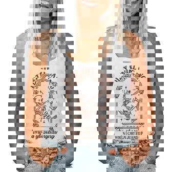 Pots Awareness Skeleton Dizzy Girl A Gang Why Go Stargazing Women Tank Top - Monsterry