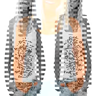 Radicalized By Basic Decency Floral Social Justice Feminist Women Tank Top | Seseable CA