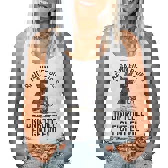 Read Banned Books Drink Coffee Fight Evil Black Cat Women Tank Top | Mazezy