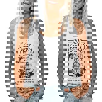 Retro English Bulldog Coffee Dog Mom Coffee Lover Women Tank Top - Thegiftio