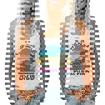 Retro Sarcastic Animal Stupid Canadian Wolf Bird Loon Women Tank Top | Seseable FR