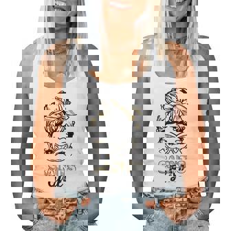 Saints Girl Messy Bun Women Tank Top - Thegiftio