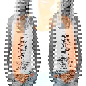 I Have To Say Weird Stuff Or I'll Die Frog Drinking Coffee Women Tank Top | Mazezy