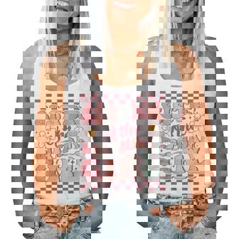 Sister Of The Birthday Girl Family Groovy Birthday Party Women Tank Top | Mazezy