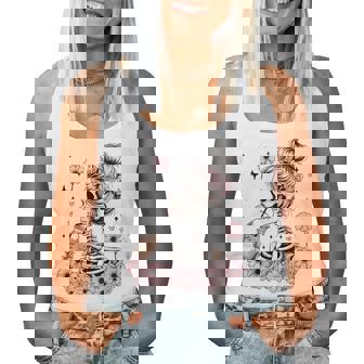 Skeleton Messy Bun Costume Mom Halloween Women Tank Top - Thegiftio